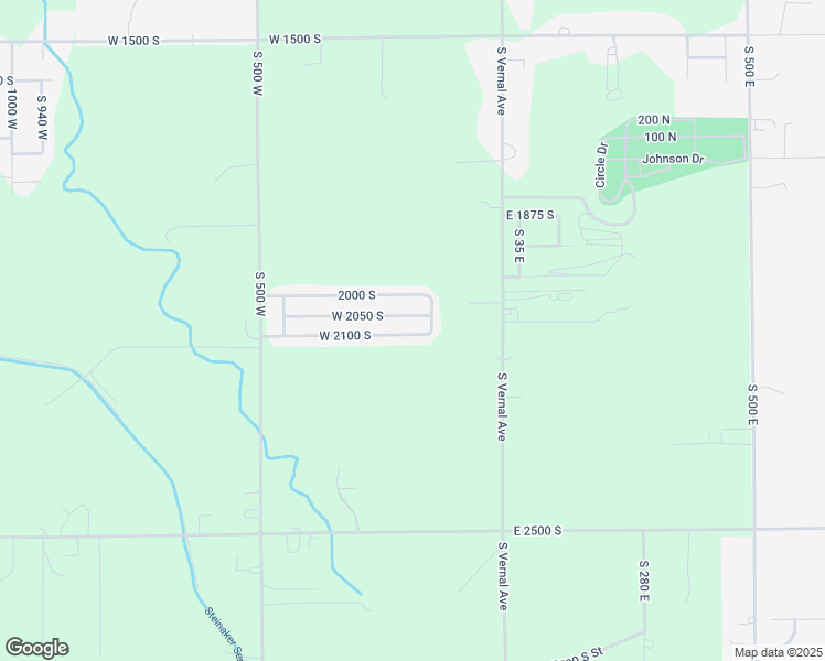 map of restaurants, bars, coffee shops, grocery stores, and more near 190 West 2100 South in Vernal