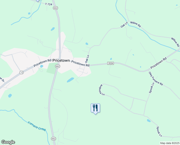 map of restaurants, bars, coffee shops, grocery stores, and more near 203 Oak Lane in Fleetwood