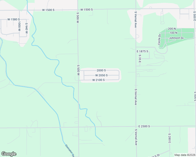 map of restaurants, bars, coffee shops, grocery stores, and more near 332 West 2100 South in Vernal