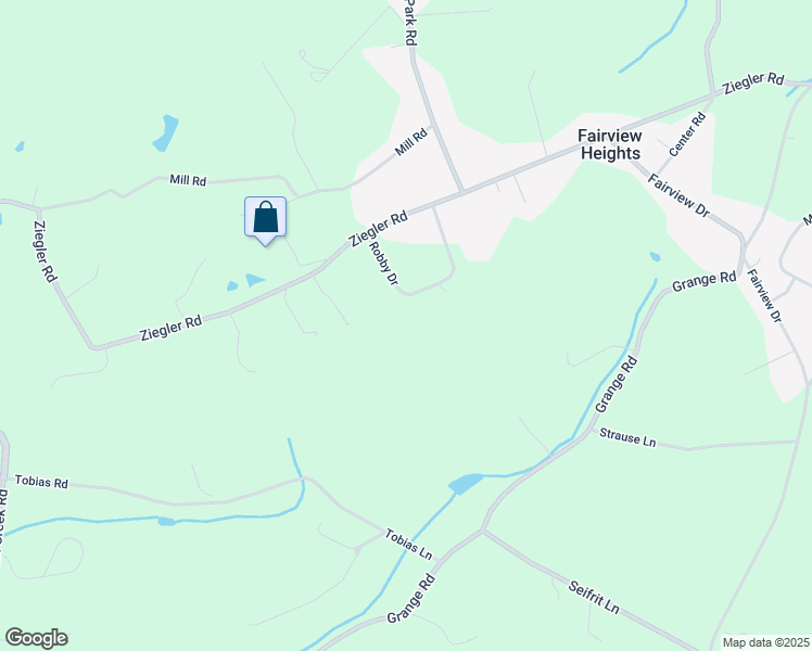 map of restaurants, bars, coffee shops, grocery stores, and more near 132 Robby Drive in Leesport