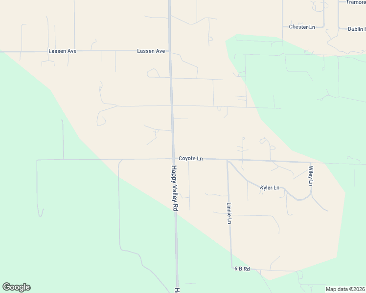 map of restaurants, bars, coffee shops, grocery stores, and more near 17500-17518 Coyote Lane in Anderson