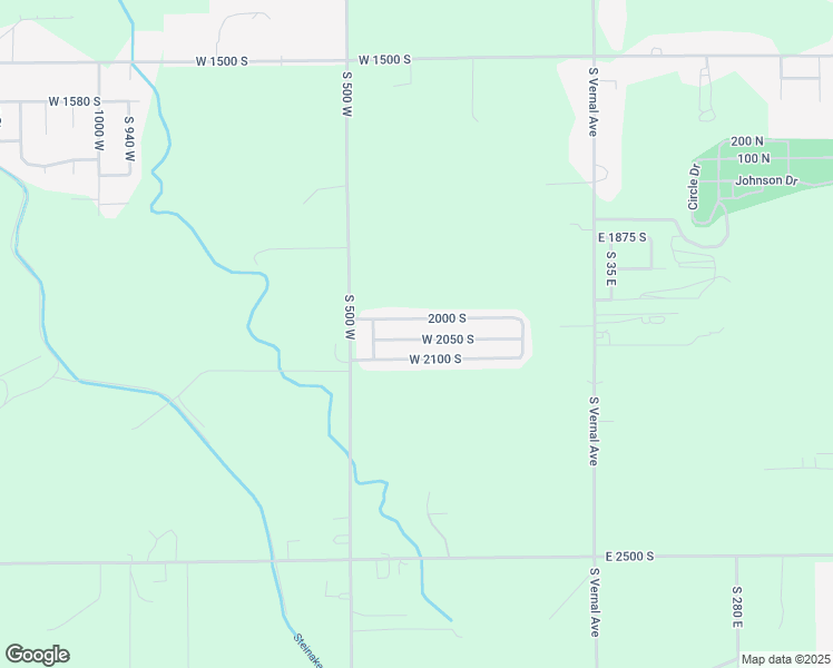 map of restaurants, bars, coffee shops, grocery stores, and more near 374 2050 South in Vernal