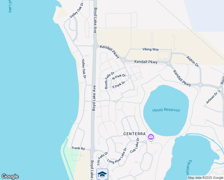 map of restaurants, bars, coffee shops, grocery stores, and more near 4110 North Park Drive in Loveland