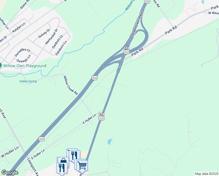 map of restaurants, bars, coffee shops, grocery stores, and more near 7 Schlegel Drive in Reading