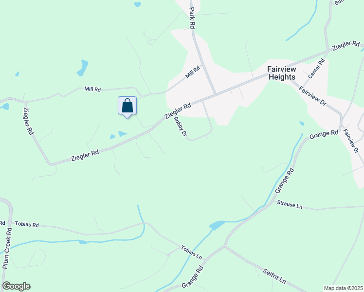 map of restaurants, bars, coffee shops, grocery stores, and more near 136 Robby Drive in Leesport