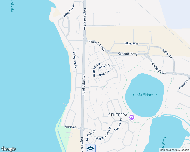 map of restaurants, bars, coffee shops, grocery stores, and more near 4110 North Park Drive in Loveland