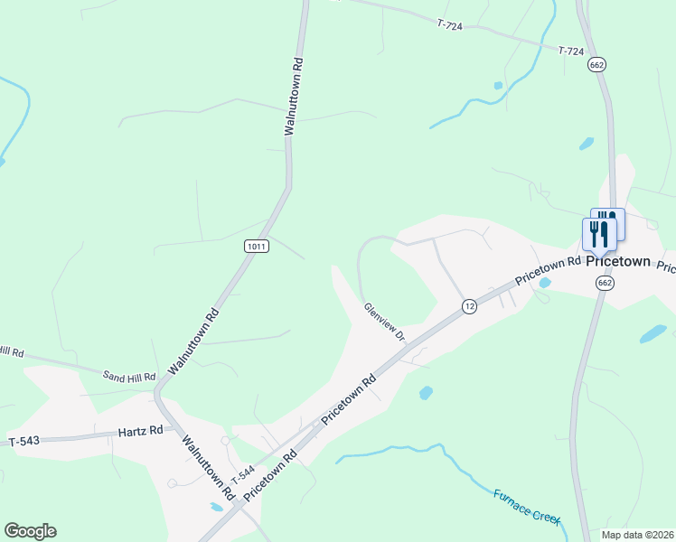 map of restaurants, bars, coffee shops, grocery stores, and more near 26 Glenview Drive in Fleetwood