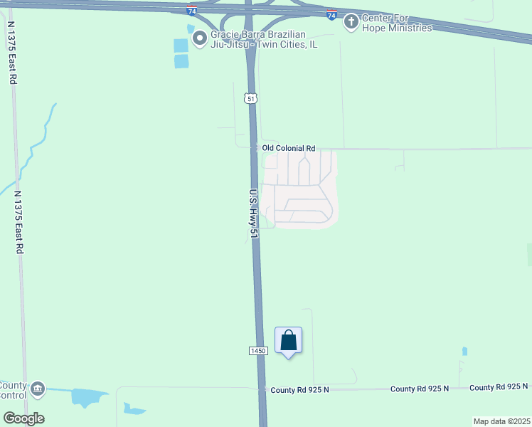 map of restaurants, bars, coffee shops, grocery stores, and more near 101-3499 Joshua Tree Road in Bloomington