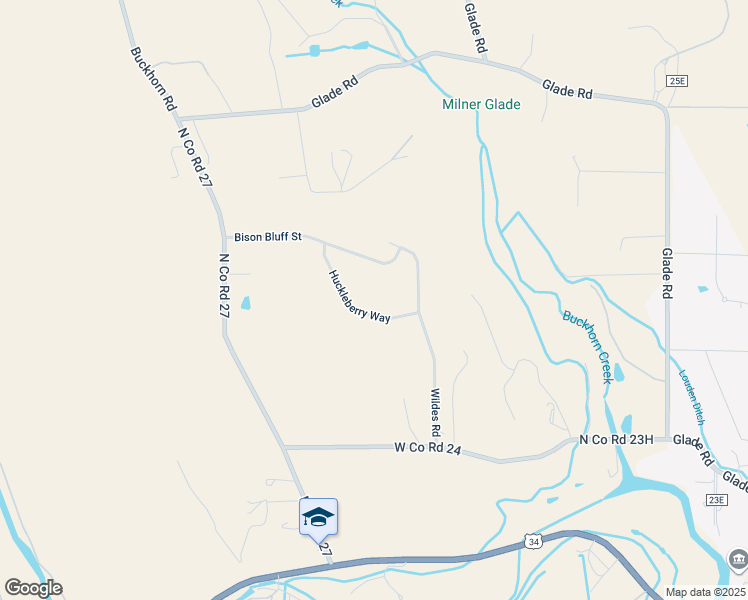 map of restaurants, bars, coffee shops, grocery stores, and more near 3244 Huckleberry Way in Loveland