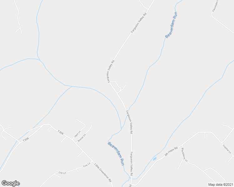 map of restaurants, bars, coffee shops, grocery stores, and more near 2920 Ferguson Valley Road in McVeytown