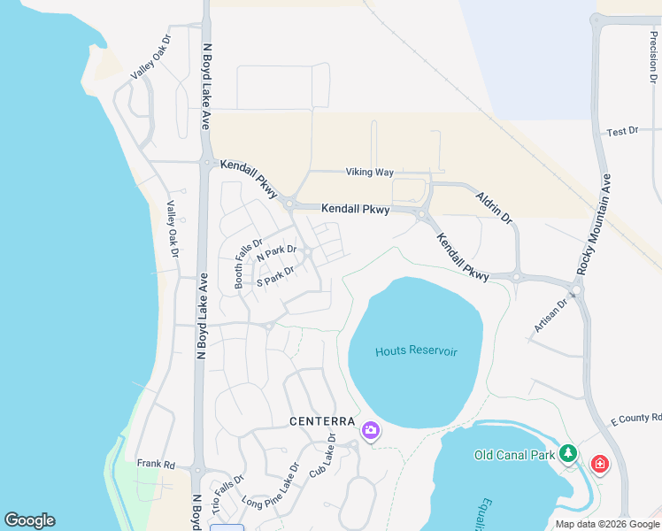map of restaurants, bars, coffee shops, grocery stores, and more near 4210 Vulcan Creek Drive in Loveland