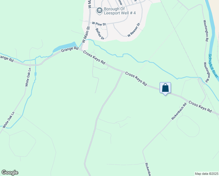 map of restaurants, bars, coffee shops, grocery stores, and more near 1626 W Leesport Rd in Leesport