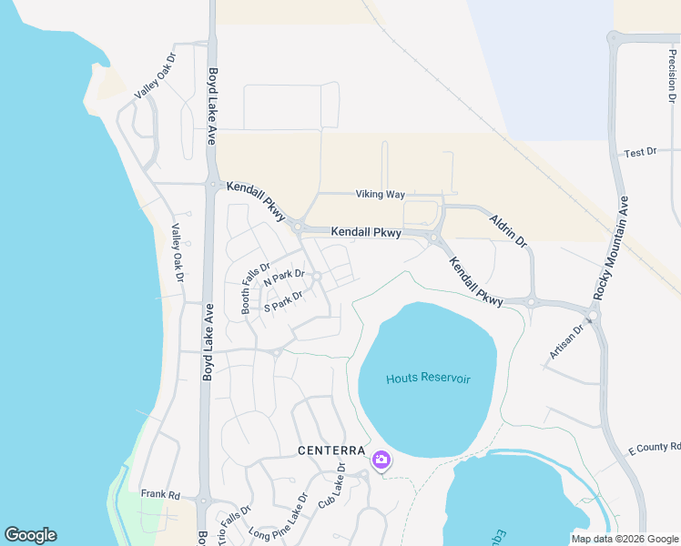 map of restaurants, bars, coffee shops, grocery stores, and more near 4260 Vulcan Creek Drive in Loveland