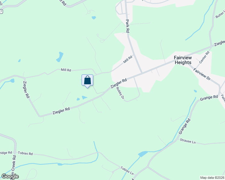 map of restaurants, bars, coffee shops, grocery stores, and more near 148 Robby Drive in Leesport