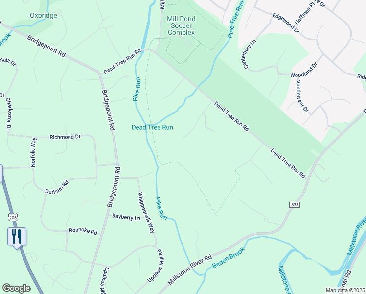 map of restaurants, bars, coffee shops, grocery stores, and more near 31 Hessian Road in Montgomery