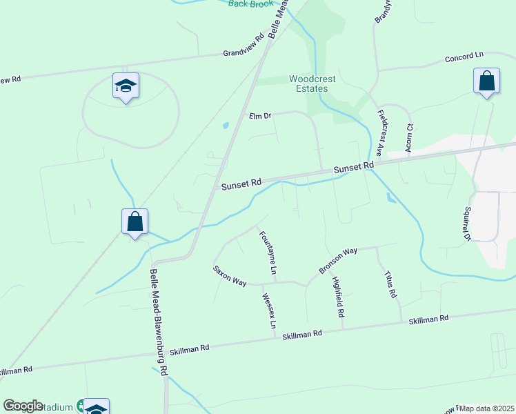 map of restaurants, bars, coffee shops, grocery stores, and more near 117 Saxon Way in Montgomery