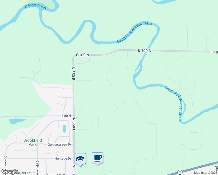 map of restaurants, bars, coffee shops, grocery stores, and more near 820 Deerwood Ridge in Lafayette