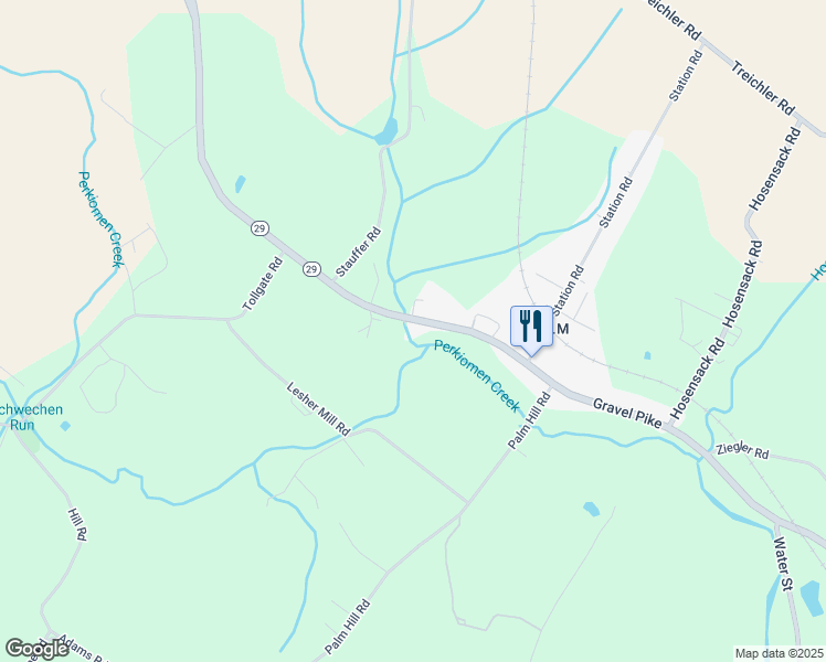 map of restaurants, bars, coffee shops, grocery stores, and more near 846 Gravel Pike in Montgomery County