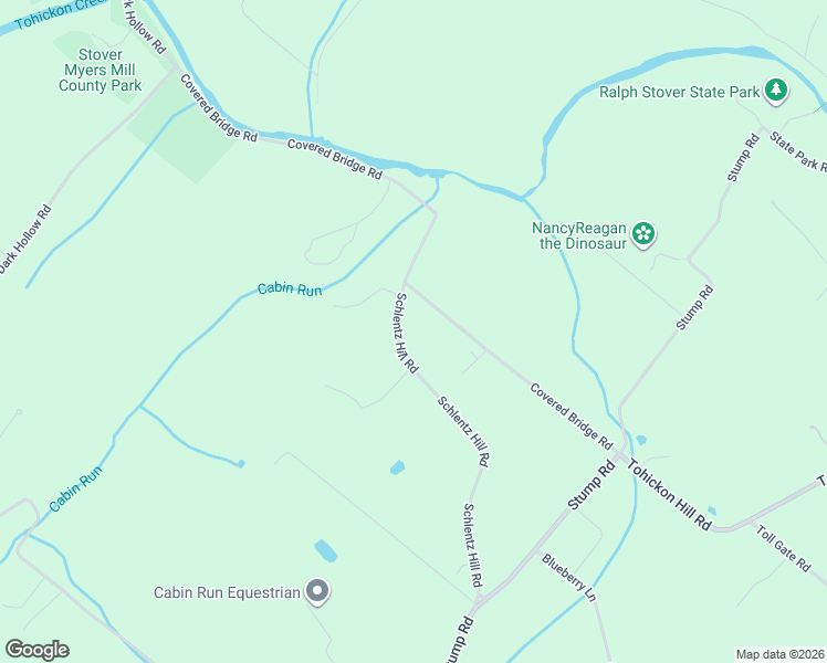 map of restaurants, bars, coffee shops, grocery stores, and more near 6065 Schlentz Hill Road in Bucks County