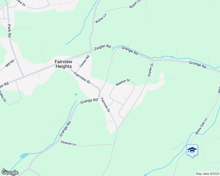 map of restaurants, bars, coffee shops, grocery stores, and more near 1107 Mahlon Drive in Leesport