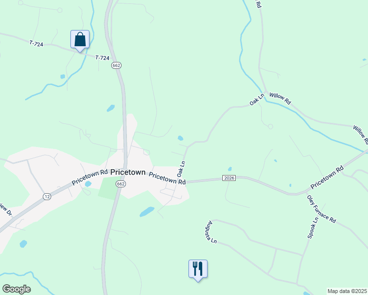map of restaurants, bars, coffee shops, grocery stores, and more near 148 Oak Lane in Fleetwood