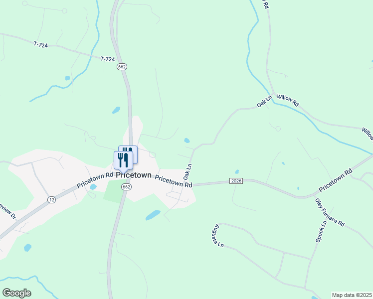 map of restaurants, bars, coffee shops, grocery stores, and more near 148 Oak Lane in Fleetwood
