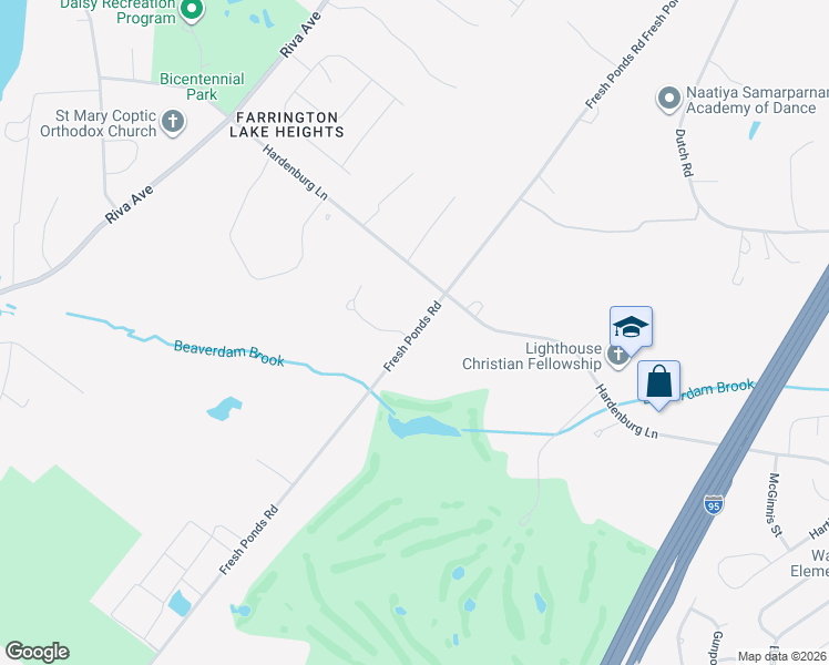map of restaurants, bars, coffee shops, grocery stores, and more near 209 Fresh Ponds Road in East Brunswick