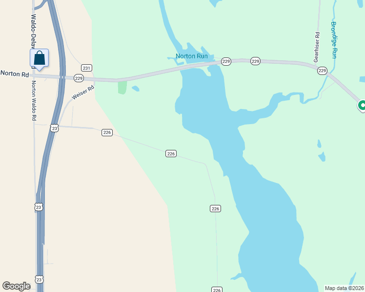 map of restaurants, bars, coffee shops, grocery stores, and more near 8620 Weiser Road in Waldo