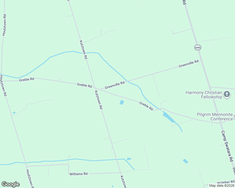 map of restaurants, bars, coffee shops, grocery stores, and more near 21 Greble Road in Myerstown