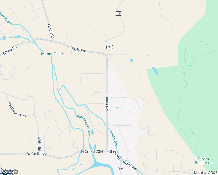 map of restaurants, bars, coffee shops, grocery stores, and more near 3516 Glade Road in Loveland