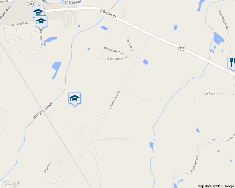 map of restaurants, bars, coffee shops, grocery stores, and more near 281 East Paletown Road in Quakertown