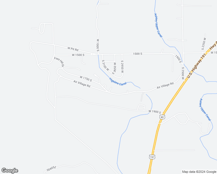 map of restaurants, bars, coffee shops, grocery stores, and more near 3088 West 1765 South in Vernal