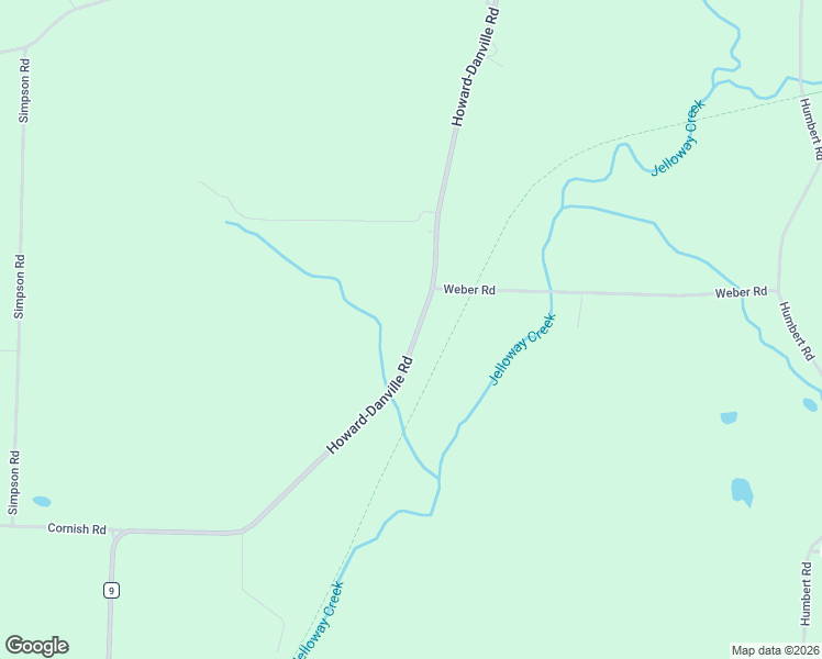 map of restaurants, bars, coffee shops, grocery stores, and more near 14006-14068 Howard-Danville Road in Howard