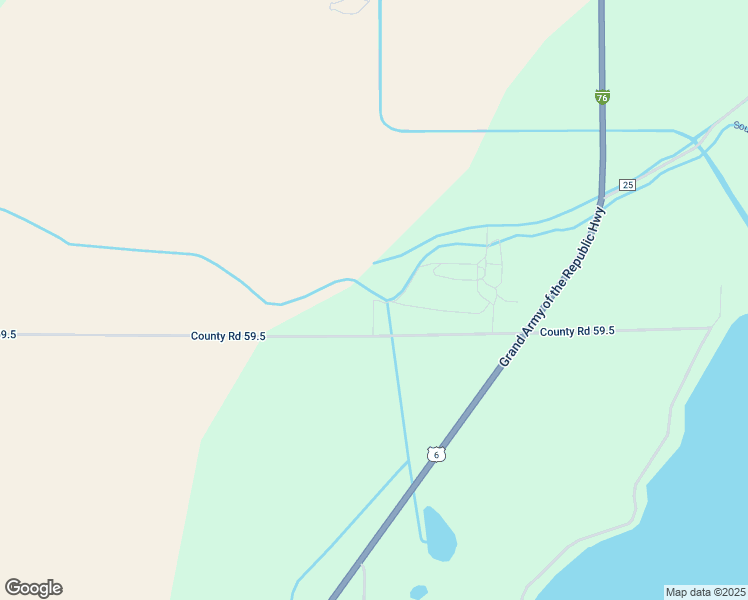 map of restaurants, bars, coffee shops, grocery stores, and more near 14648 County Road South in Merino