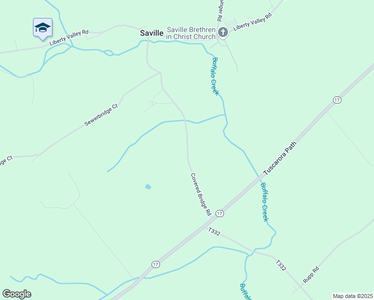 map of restaurants, bars, coffee shops, grocery stores, and more near Covered Bridge Road in Loysville