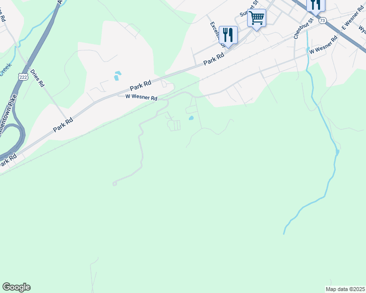 map of restaurants, bars, coffee shops, grocery stores, and more near 76 Steiner Place in Reading