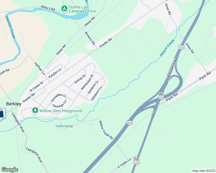 map of restaurants, bars, coffee shops, grocery stores, and more near 93 Edinboro Lane in Reading