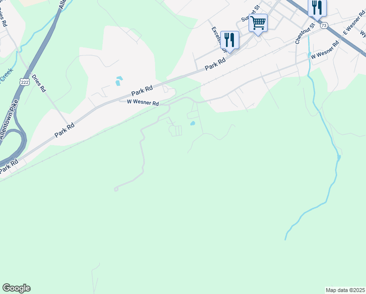 map of restaurants, bars, coffee shops, grocery stores, and more near 76 Steiner Place in Reading