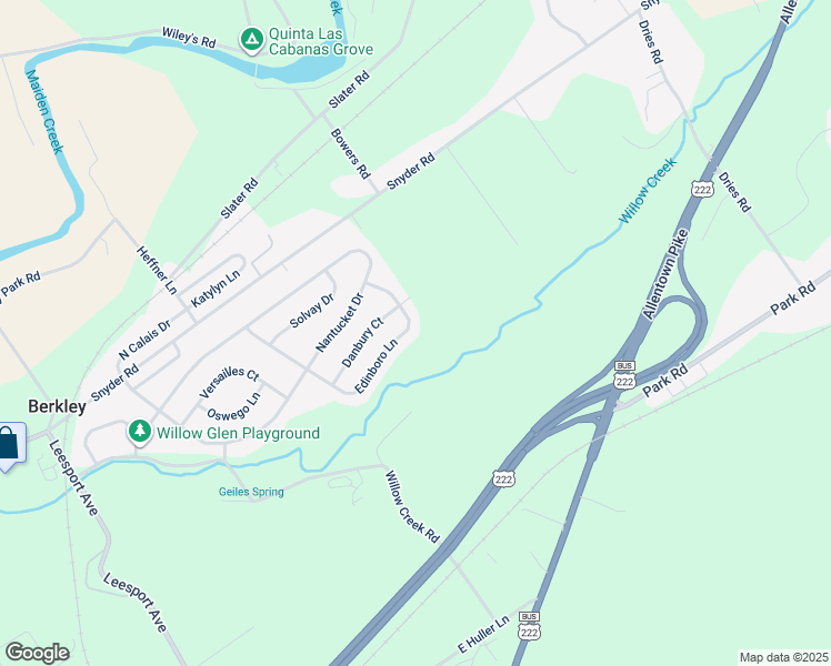 map of restaurants, bars, coffee shops, grocery stores, and more near 93 Edinboro Lane in Reading
