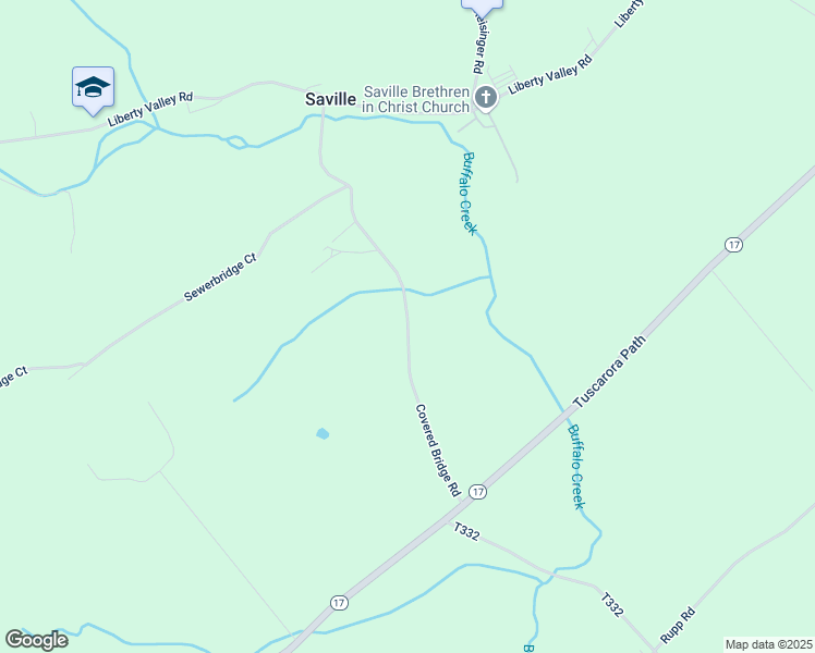 map of restaurants, bars, coffee shops, grocery stores, and more near Covered Bridge Road in Loysville