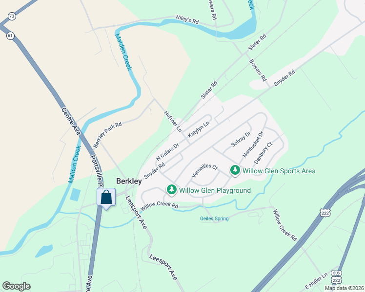 map of restaurants, bars, coffee shops, grocery stores, and more near 7 Hannibal Lane in Reading