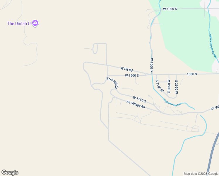 map of restaurants, bars, coffee shops, grocery stores, and more near 3486 West 1750 South in Vernal