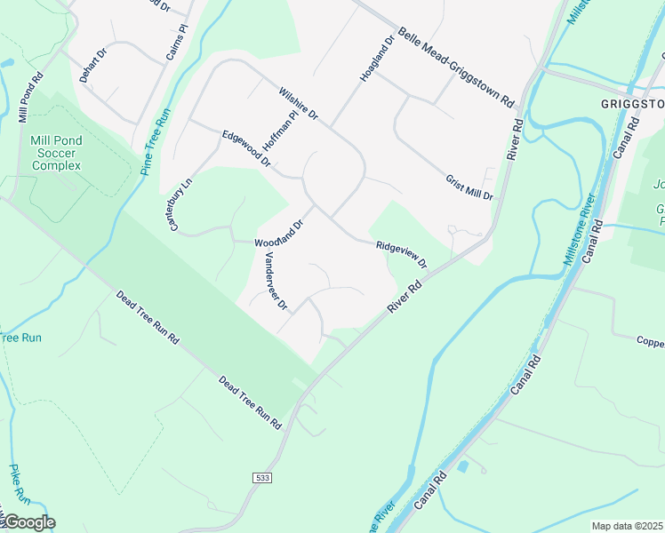 map of restaurants, bars, coffee shops, grocery stores, and more near 47 Ridgeview Drive in Montgomery