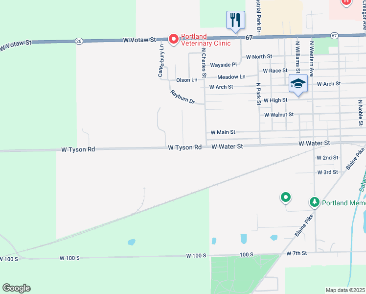 map of restaurants, bars, coffee shops, grocery stores, and more near 220 Oak St in Portland