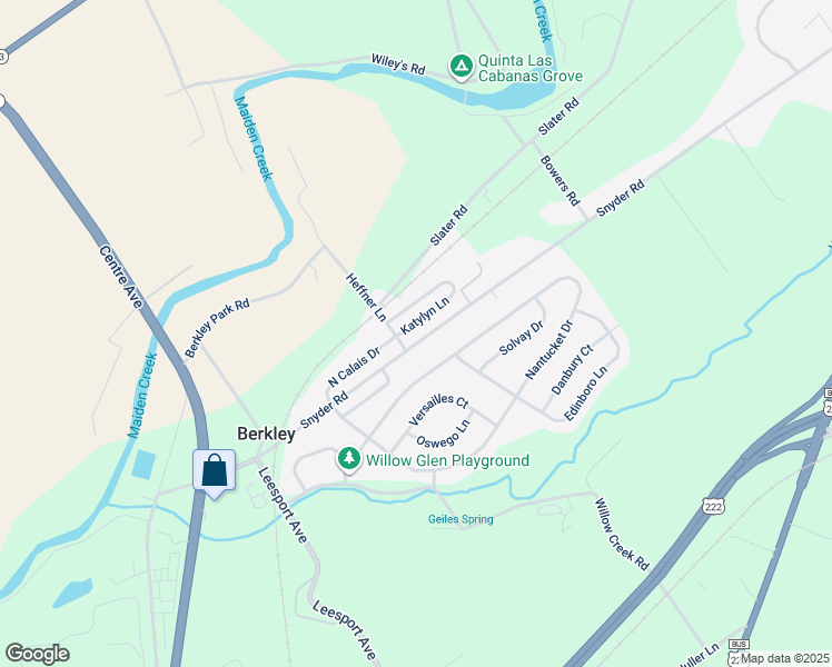 map of restaurants, bars, coffee shops, grocery stores, and more near 10 Katylyn Lane in Reading