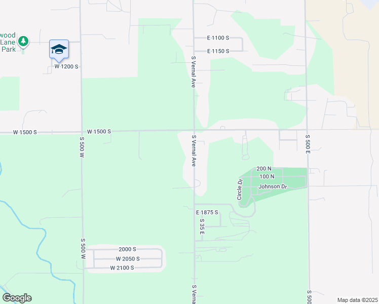 map of restaurants, bars, coffee shops, grocery stores, and more near 1600 South Vernal Avenue in Vernal