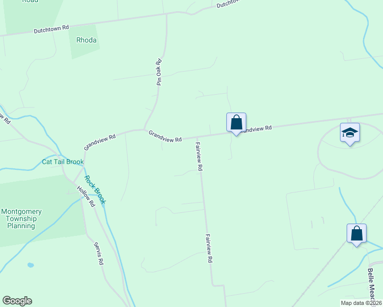 map of restaurants, bars, coffee shops, grocery stores, and more near 192 Fairview Road in Montgomery