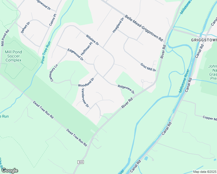 map of restaurants, bars, coffee shops, grocery stores, and more near 47 Ridgeview Dr in Montgomery