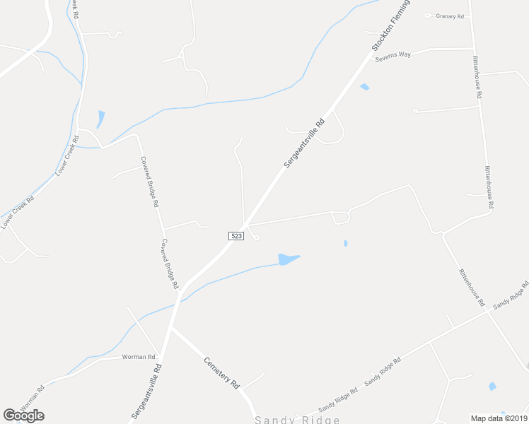 map of restaurants, bars, coffee shops, grocery stores, and more near 837 Sergeantsville Road in Stockton