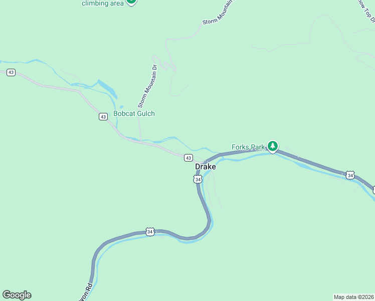 map of restaurants, bars, coffee shops, grocery stores, and more near 1607 West U.S. 34 in Loveland